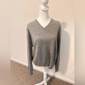 J. Crew Gray V-Neck Women's Sweater